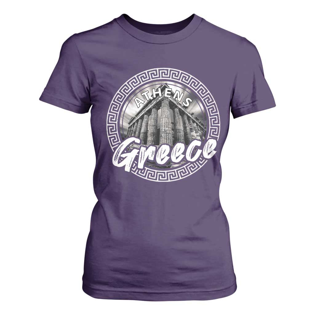 Greece Athens Parthenon Acropolis T Shirt For Women TS09 Purple Print Your Wear