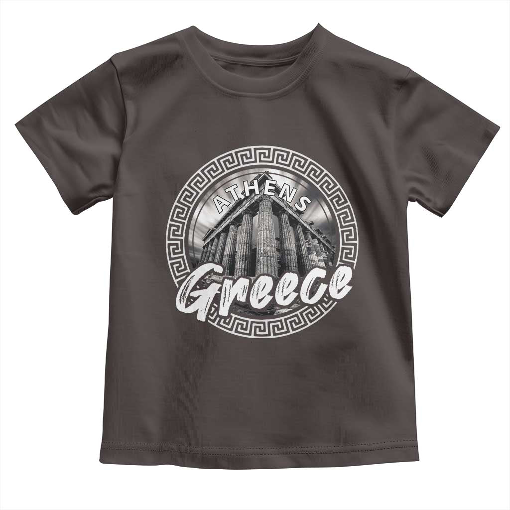 Greece Athens Parthenon Acropolis Toddler T Shirt TS09 Dark Chocolate Print Your Wear