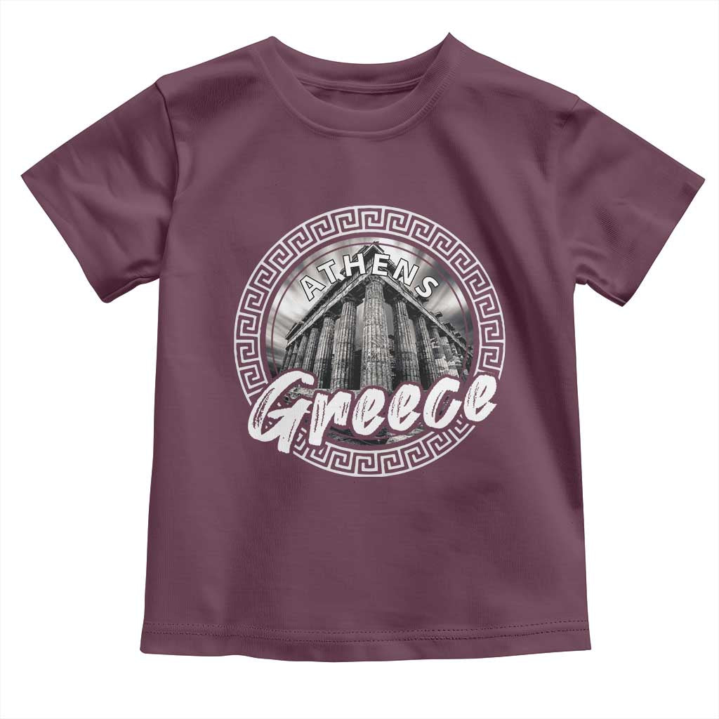 Greece Athens Parthenon Acropolis Toddler T Shirt TS09 Maroon Print Your Wear