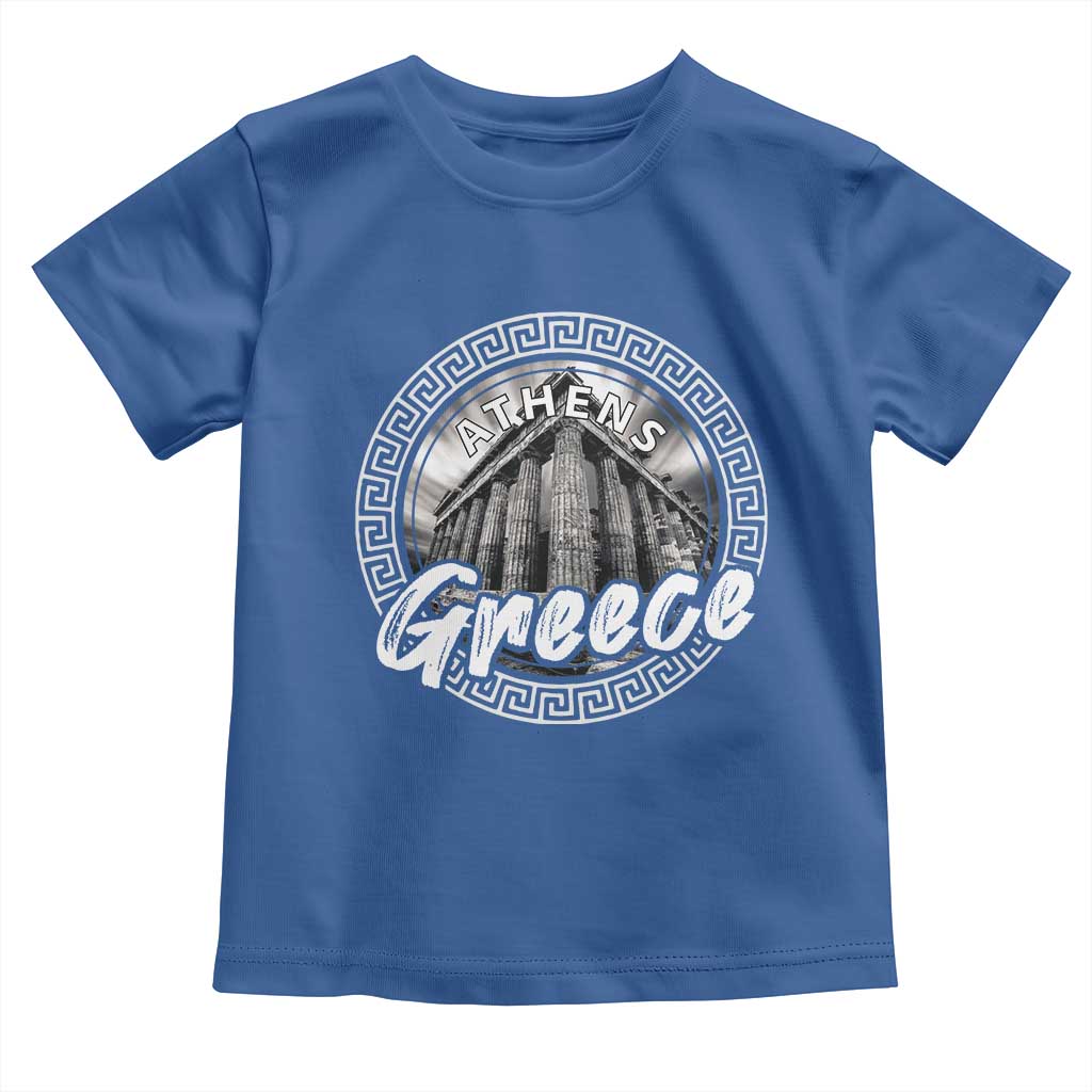 Greece Athens Parthenon Acropolis Toddler T Shirt TS09 Royal Blue Print Your Wear