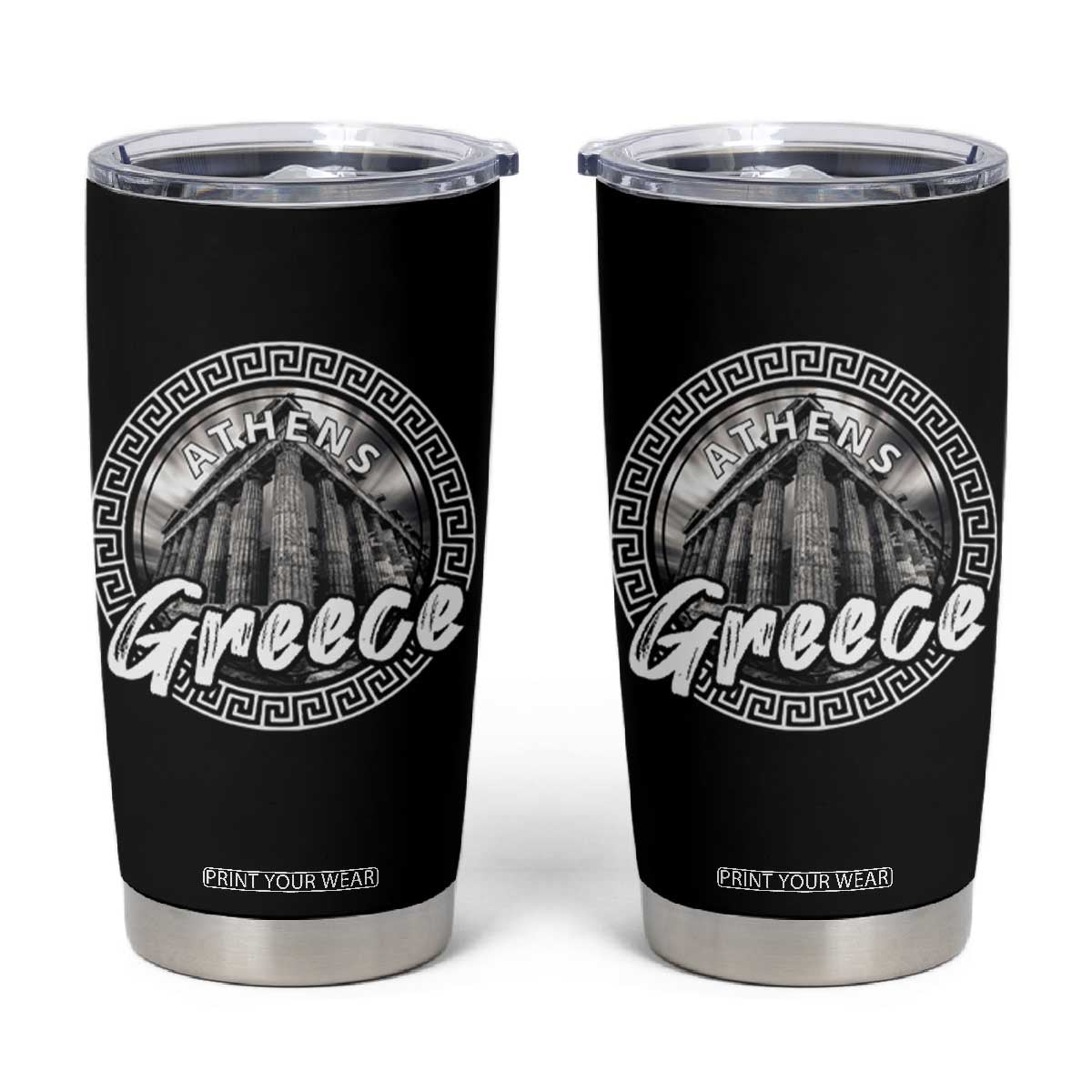 Greece Athens Parthenon Acropolis Tumbler Cup TS09 Black Print Your Wear
