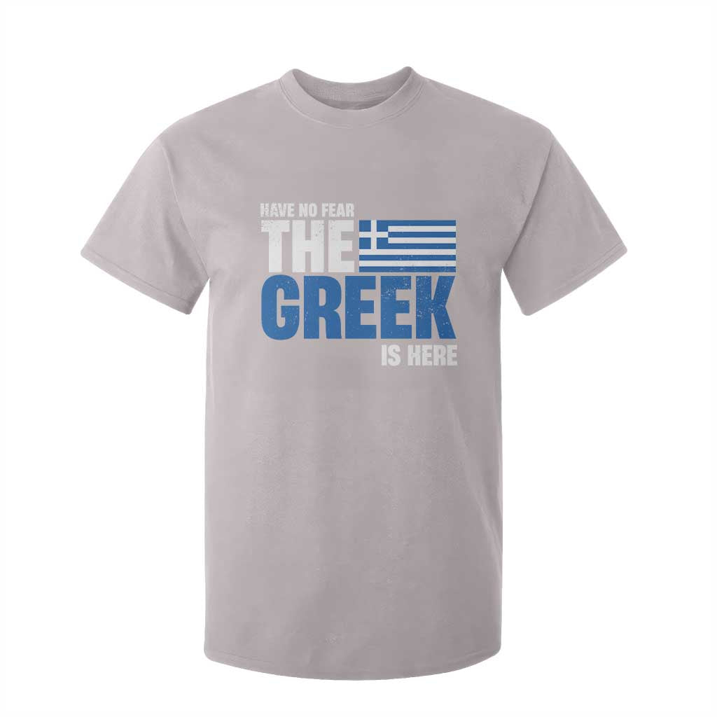 Proud Greece T Shirt For Kid Have No Fear The Greek Is Here TS09 Ice Gray Print Your Wear