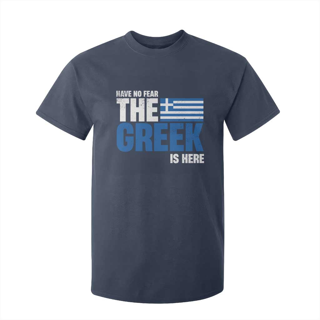 Proud Greece T Shirt For Kid Have No Fear The Greek Is Here TS09 Navy Print Your Wear