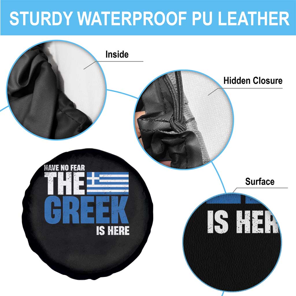 Proud Greece Spare Tire Cover Have No Fear The Greek Is Here TS09 Print Your Wear