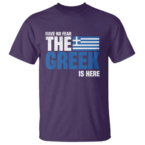 Proud Greece T Shirt Have No Fear The Greek Is Here TS09 Purple Print Your Wear