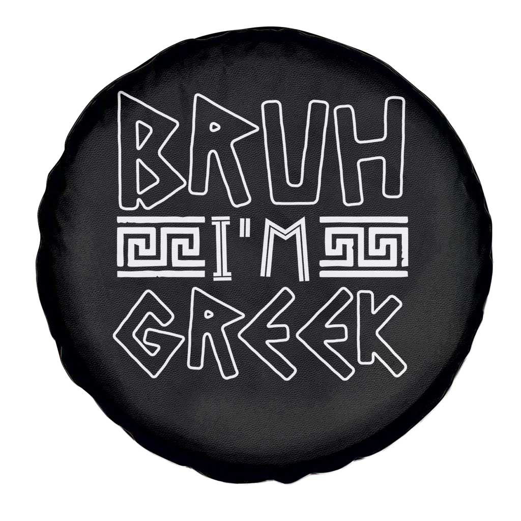 Proud Greece Spare Tire Cover Bruh I'm Greek TS09 Print Your Wear