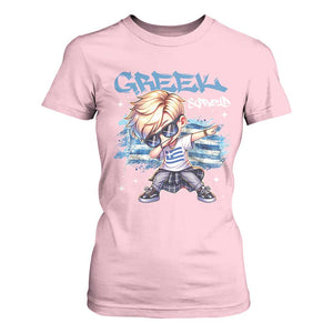 Funny Greek Boy T Shirt For Women Greek And Proud Dabbing TS09 Light Pink Print Your Wear