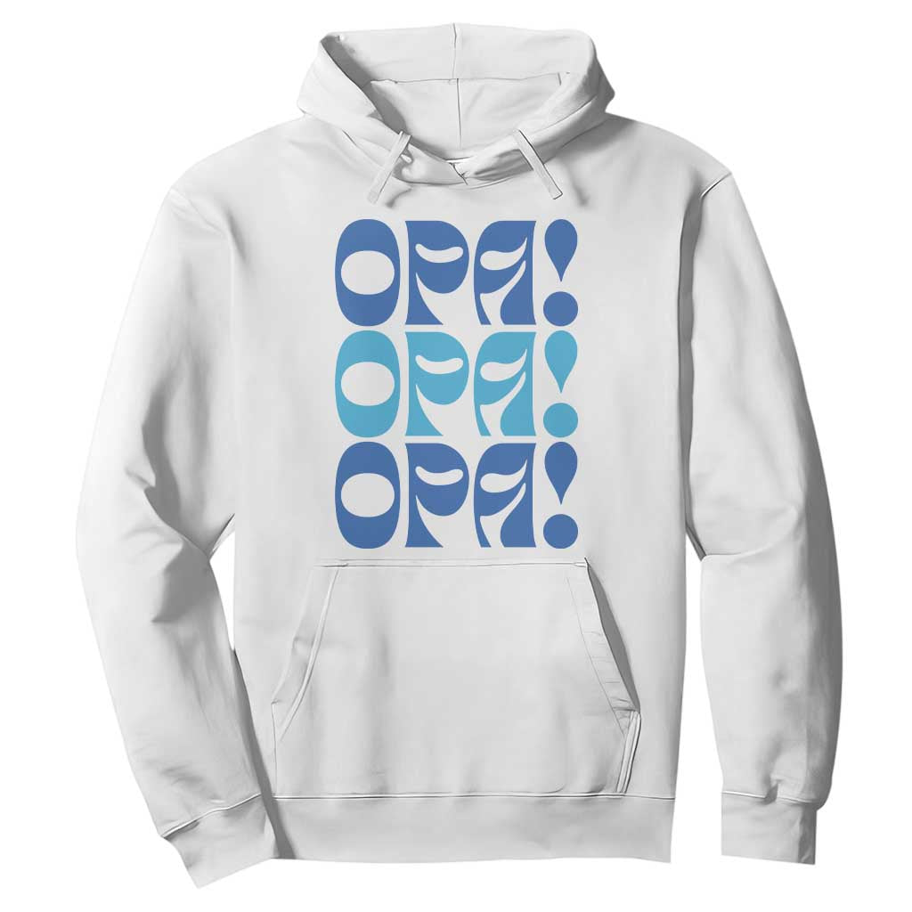 Greek Oops Opa Hoodie TS09 White Print Your Wear