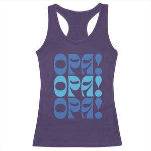 Greek Oops Opa Racerback Tank Top TS09 Purple Print Your Wear