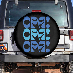 Greek Oops Opa Spare Tire Cover TS09 No hole Black Print Your Wear