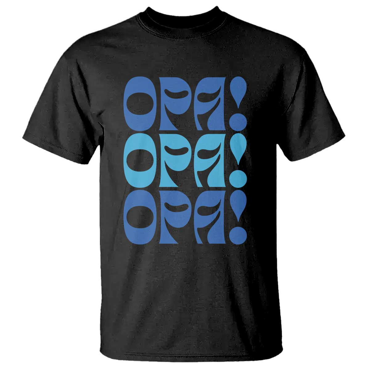 Greek Oops Opa T Shirt TS09 Black Print Your Wear