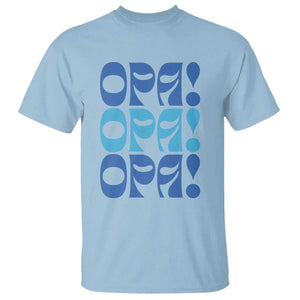 Greek Oops Opa T Shirt TS09 Light Blue Print Your Wear