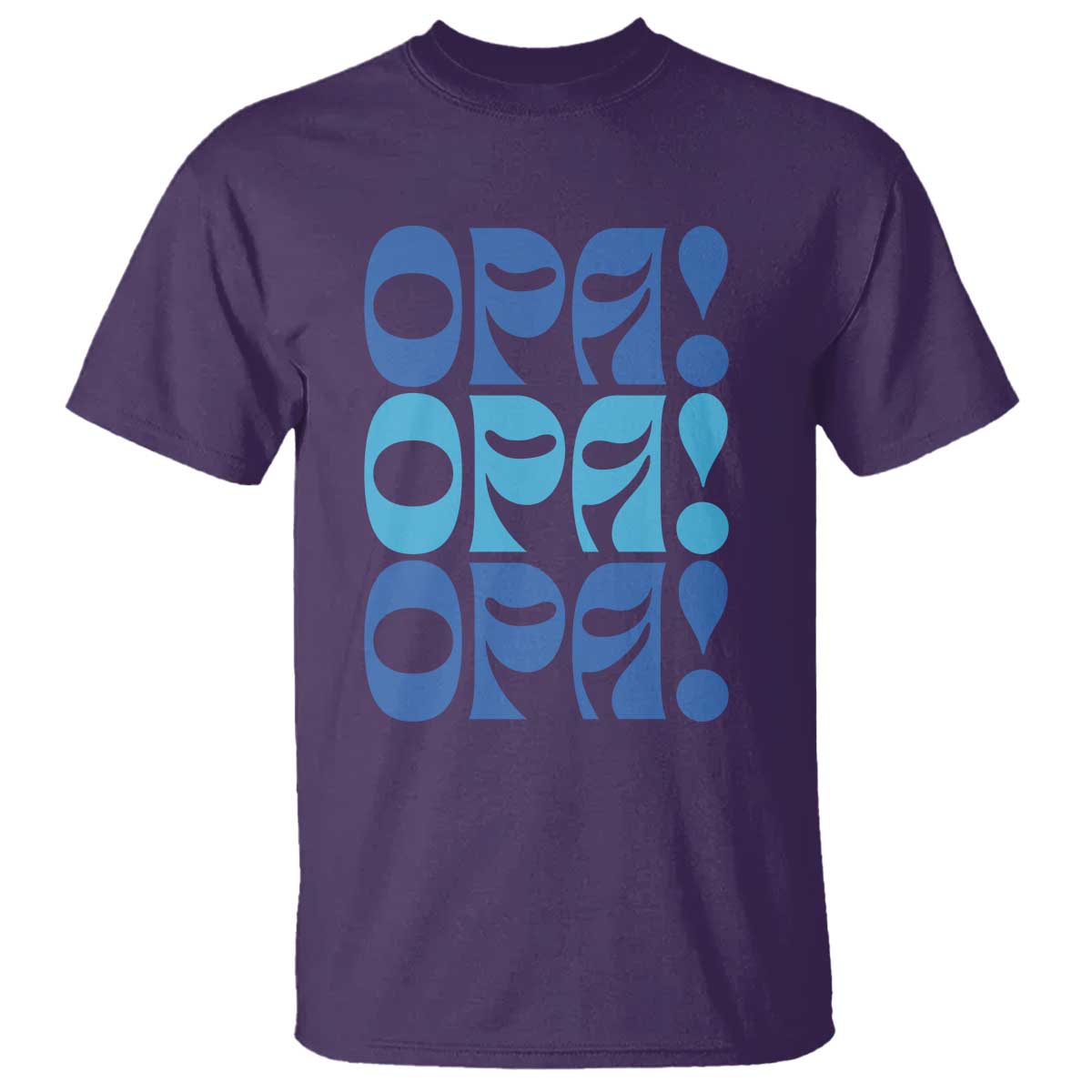 Greek Oops Opa T Shirt TS09 Purple Print Your Wear