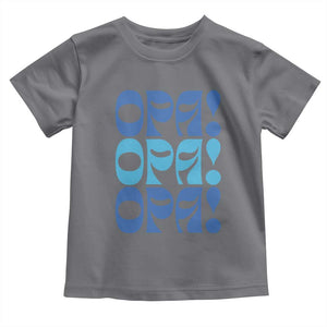 Greek Oops Opa Toddler T Shirt TS09 Charcoal Print Your Wear