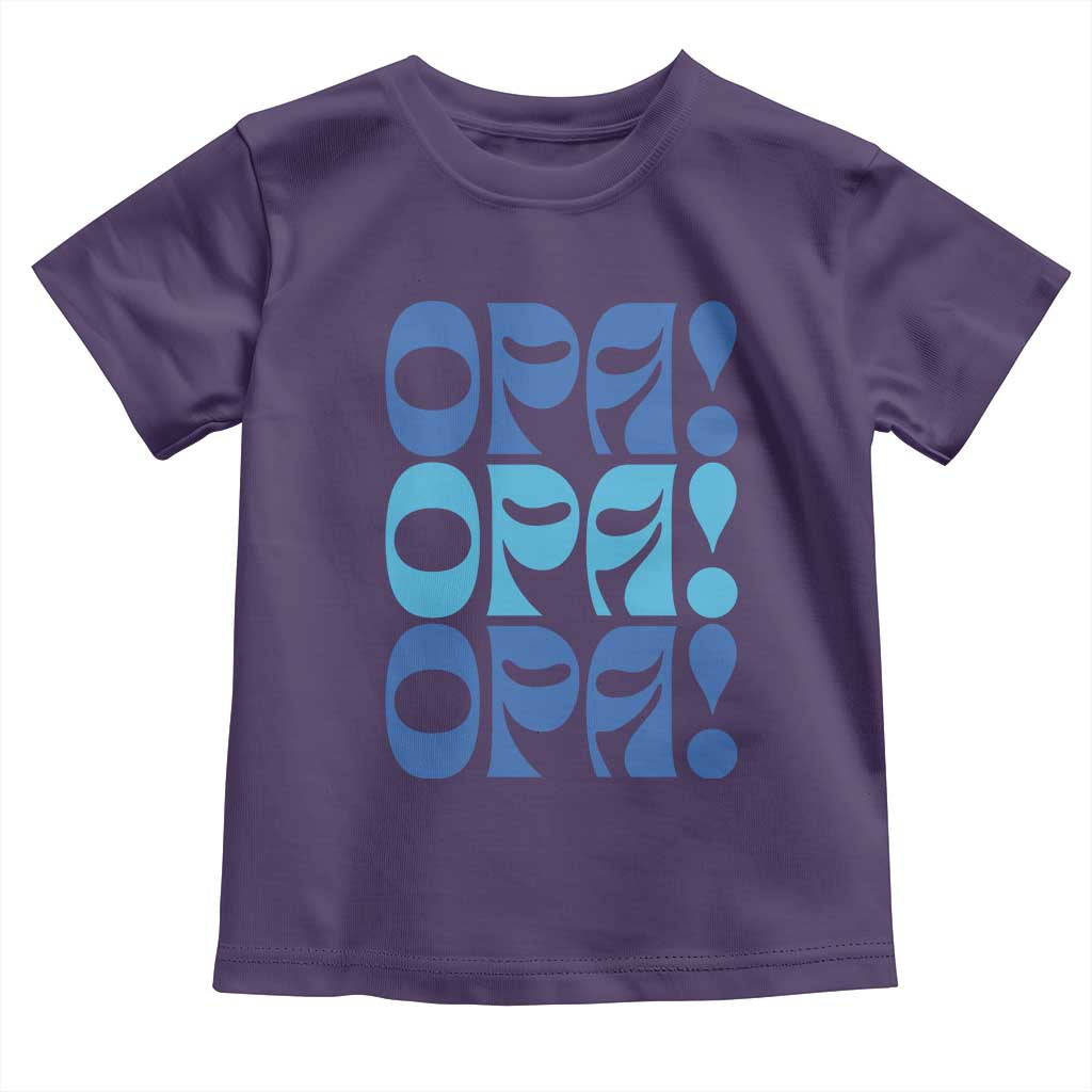 Greek Oops Opa Toddler T Shirt TS09 Purple Print Your Wear