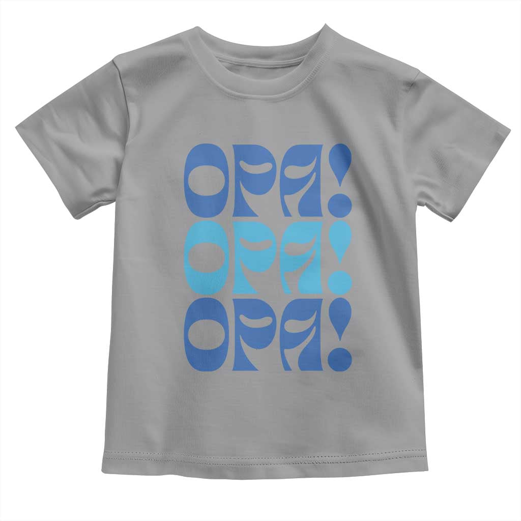 Greek Oops Opa Toddler T Shirt TS09 Sport Gray Print Your Wear
