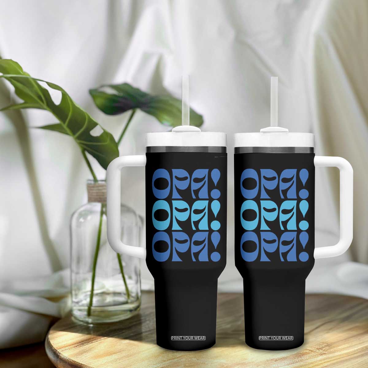 Greek Oops Opa Tumbler With Handle TS09 Print Your Wear
