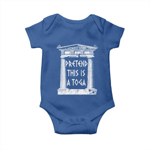 Greek Pride Baby Onesie Pretend This Is A Toga Party TS09 Royal Blue Print Your Wear