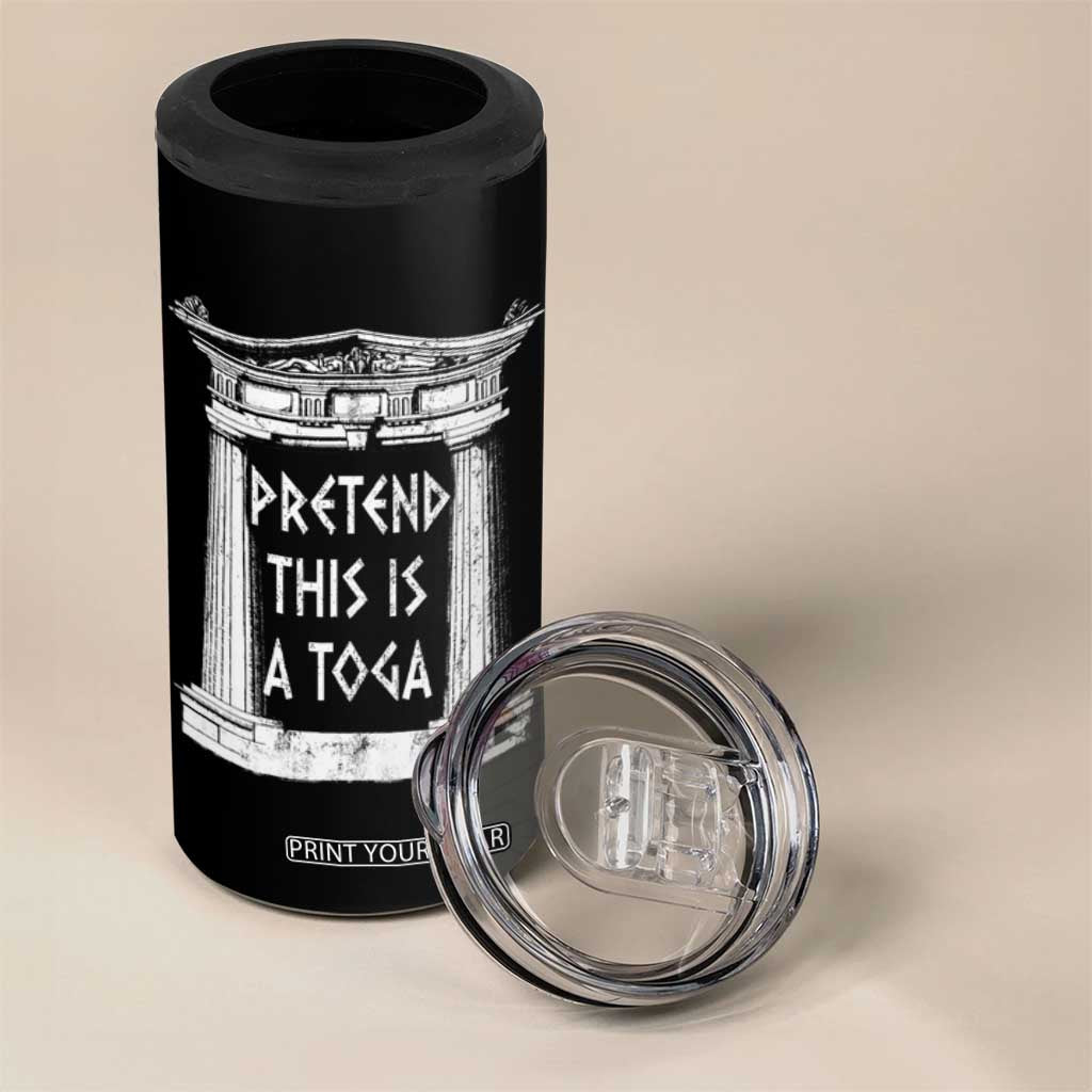 Greek Pride 4 in 1 Can Cooler Tumbler Pretend This Is A Toga Party TS09 Print Your Wear