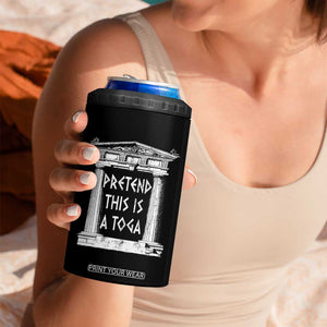 Greek Pride 4 in 1 Can Cooler Tumbler Pretend This Is A Toga Party TS09 Print Your Wear