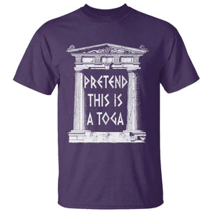 Greek Pride T Shirt Pretend This Is A Toga Party TS09 Purple Print Your Wear