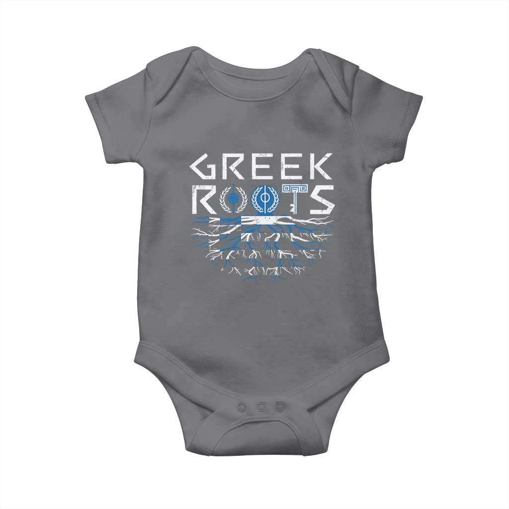 Greek Roots Pride Baby Onesie TS09 Charcoal Print Your Wear