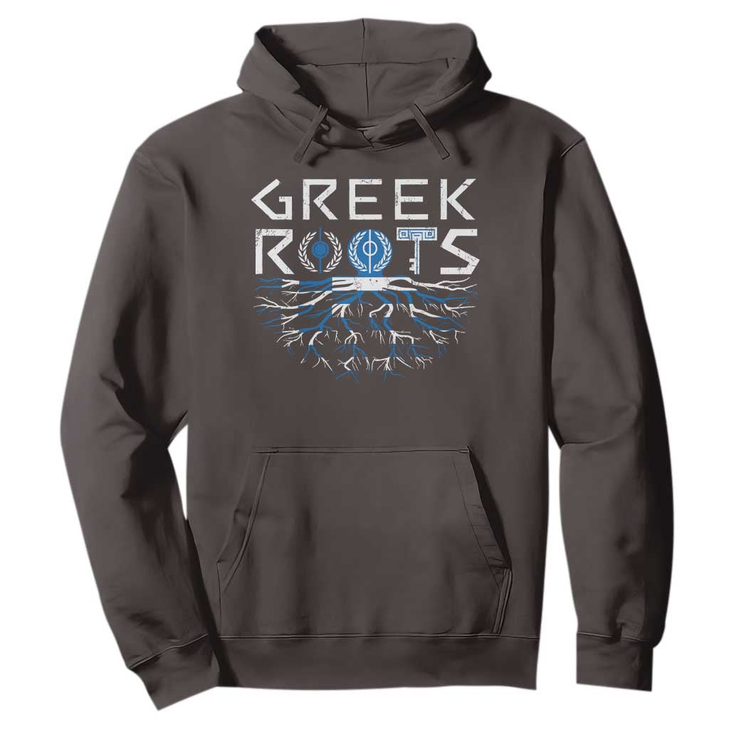 Greek Roots Pride Hoodie TS09 Dark Chocolate Print Your Wear