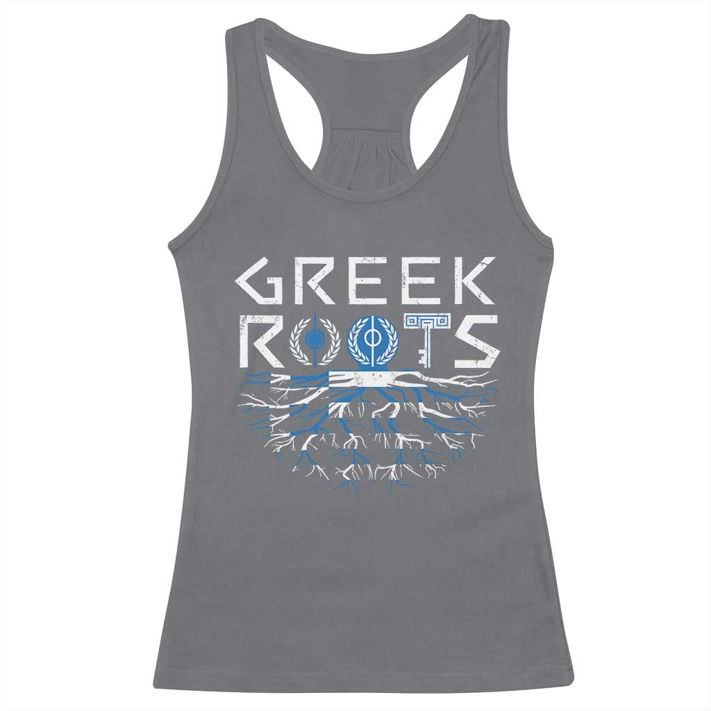 Greek Roots Pride Racerback Tank Top TS09 Charcoal Print Your Wear