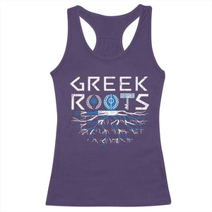 Greek Roots Pride Racerback Tank Top TS09 Purple Print Your Wear
