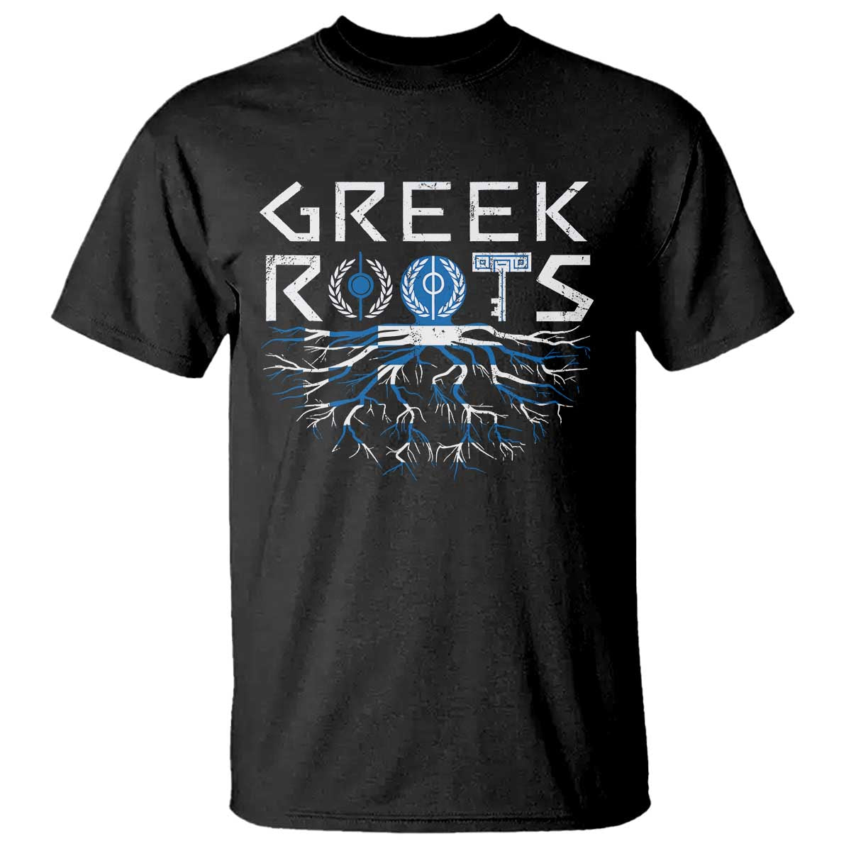 Greek Roots Pride T Shirt TS09 Black Print Your Wear