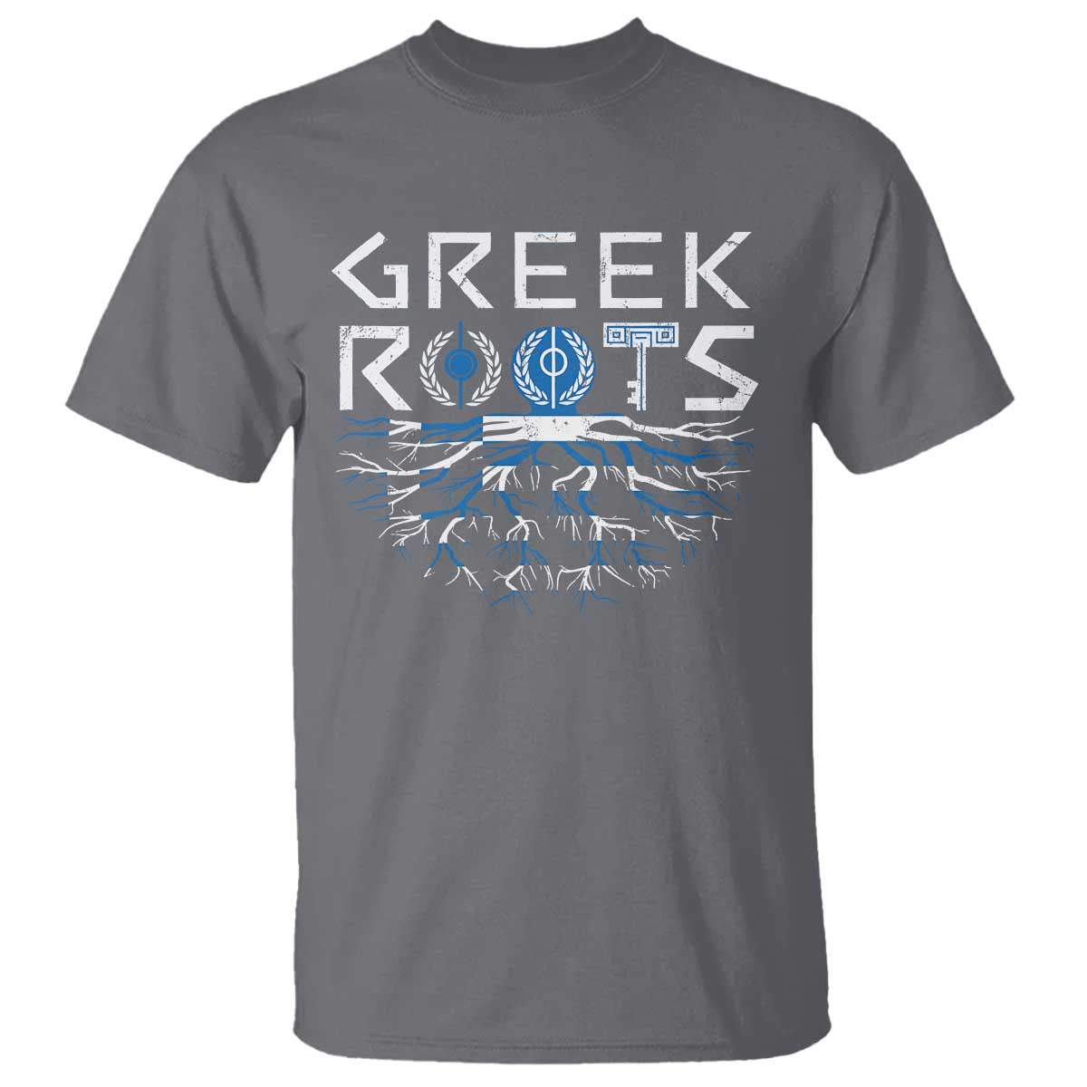 Greek Roots Pride T Shirt TS09 Charcoal Print Your Wear