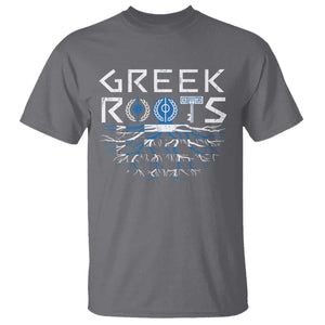 Greek Roots Pride T Shirt TS09 Charcoal Print Your Wear