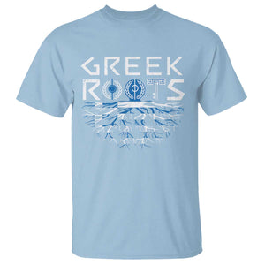 Greek Roots Pride T Shirt TS09 Light Blue Print Your Wear
