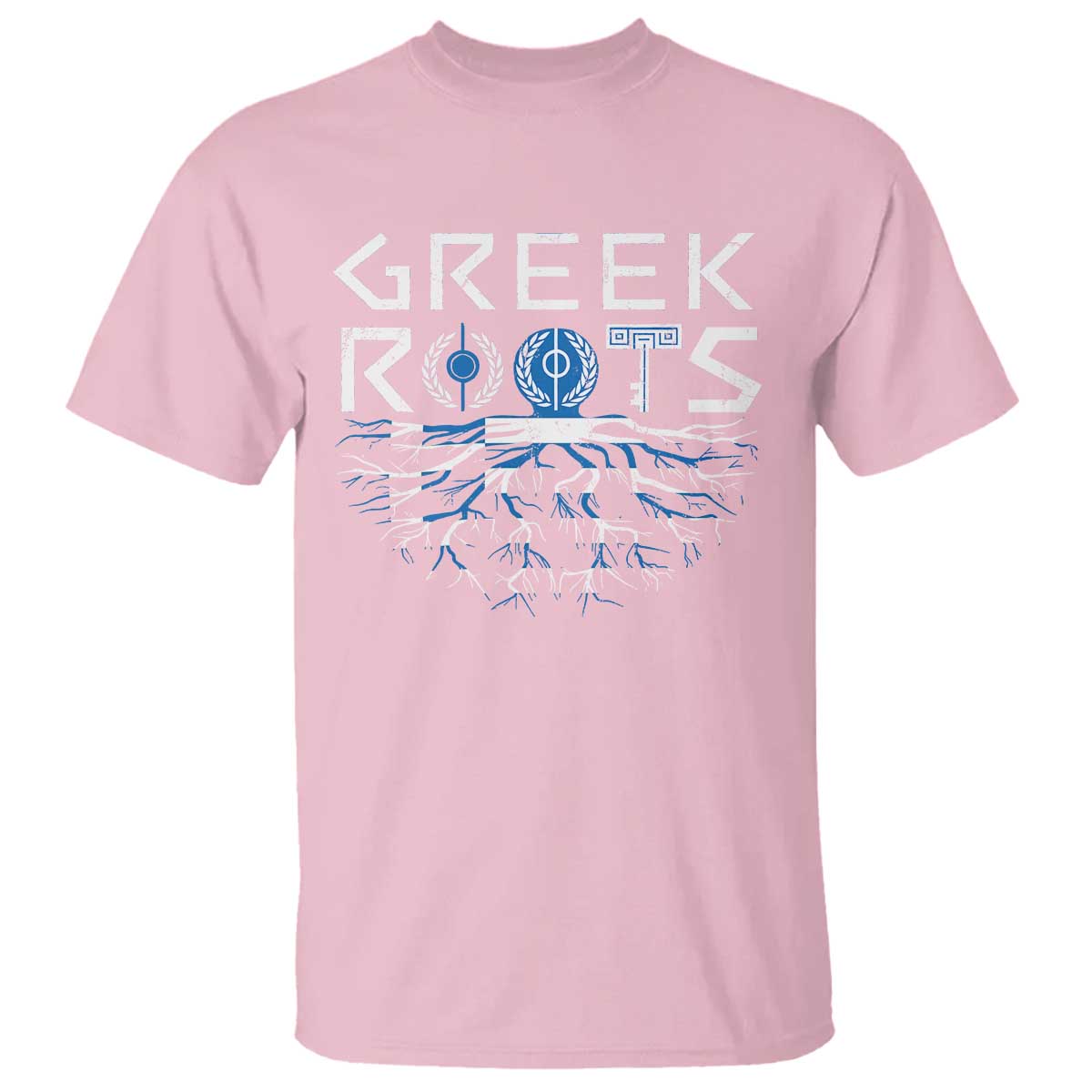 Greek Roots Pride T Shirt TS09 Light Pink Print Your Wear
