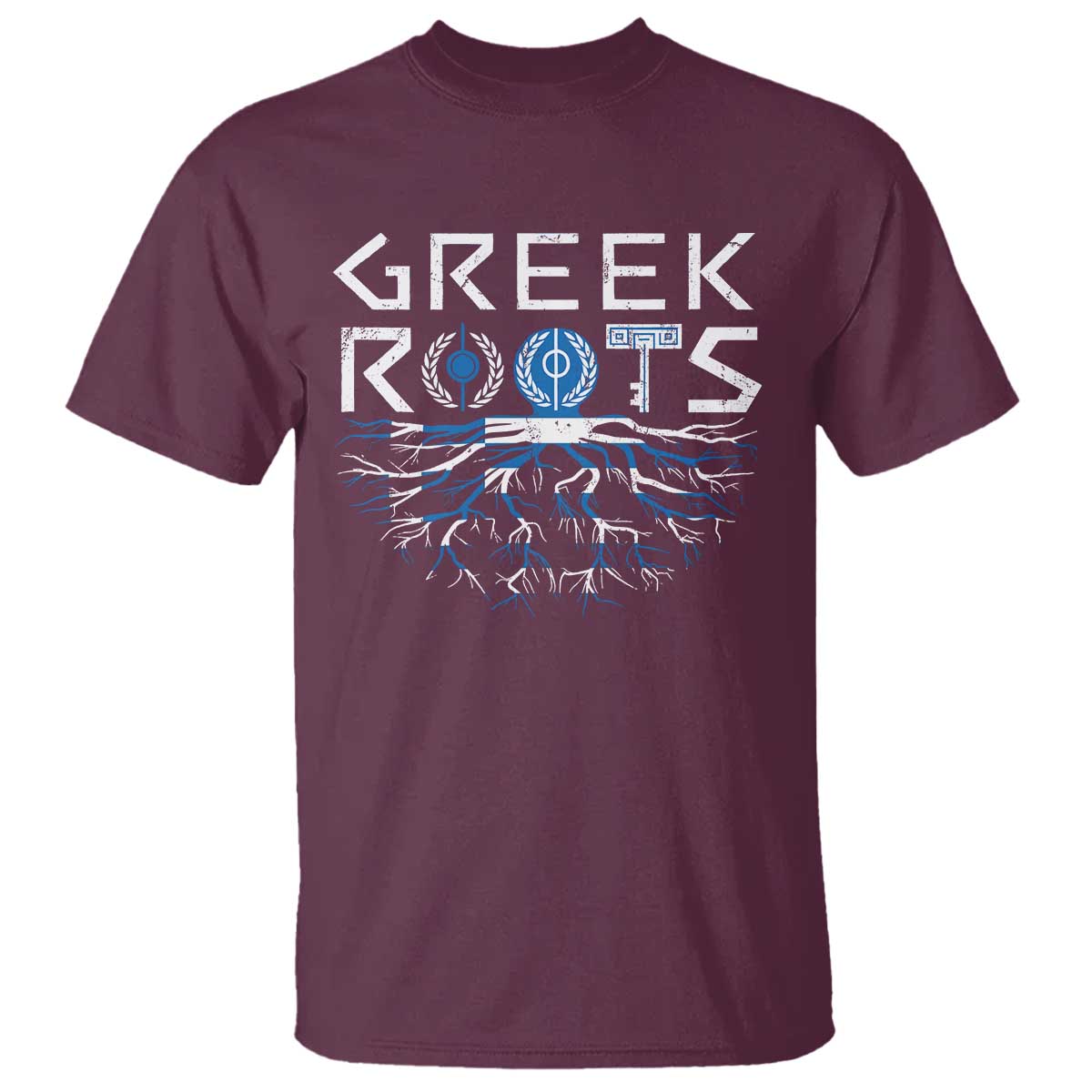 Greek Roots Pride T Shirt TS09 Maroon Print Your Wear