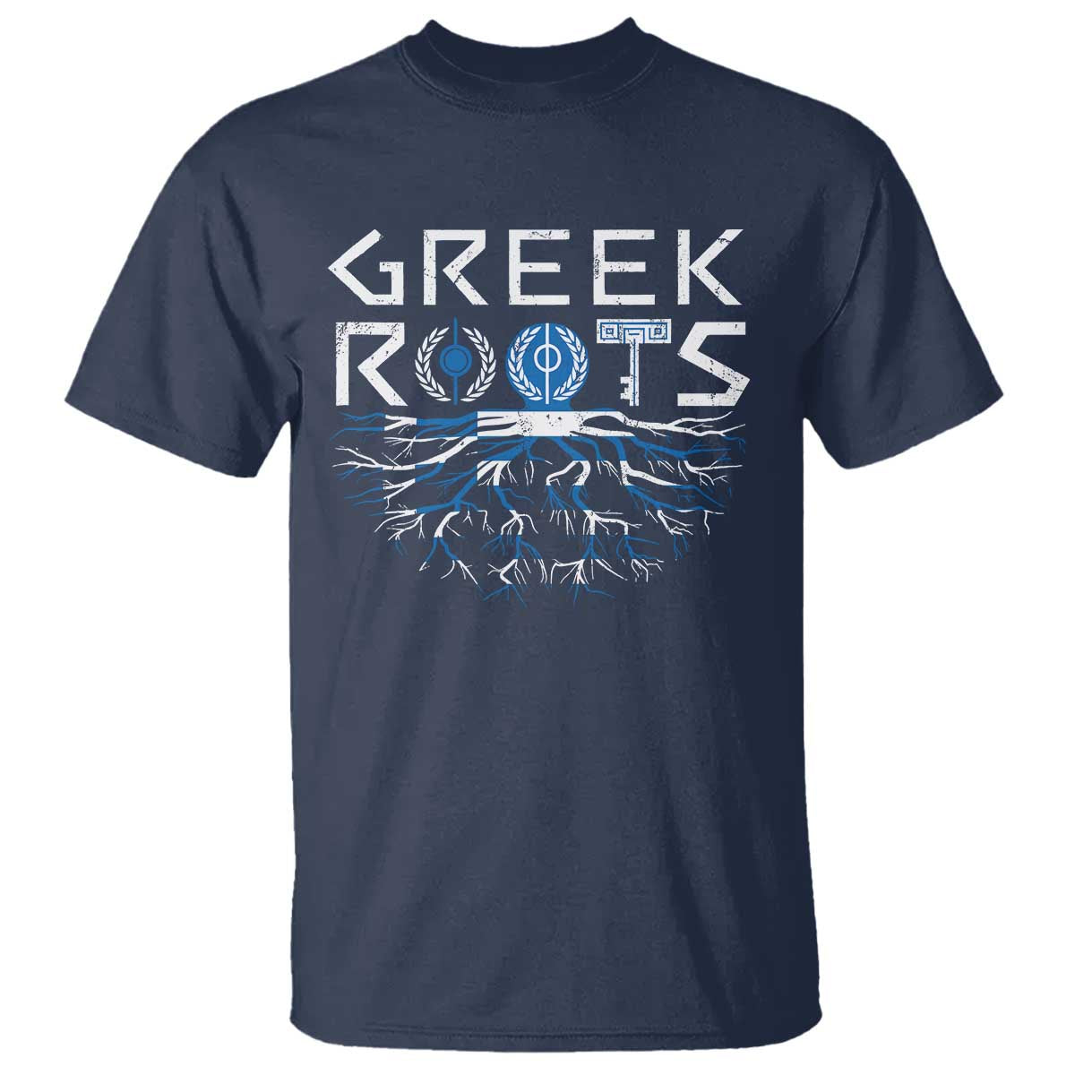 Greek Roots Pride T Shirt TS09 Navy Print Your Wear