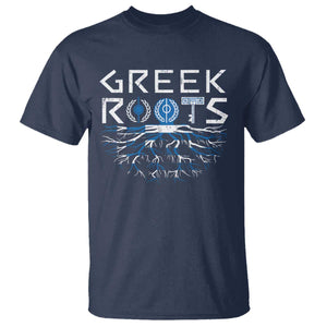 Greek Roots Pride T Shirt TS09 Navy Print Your Wear