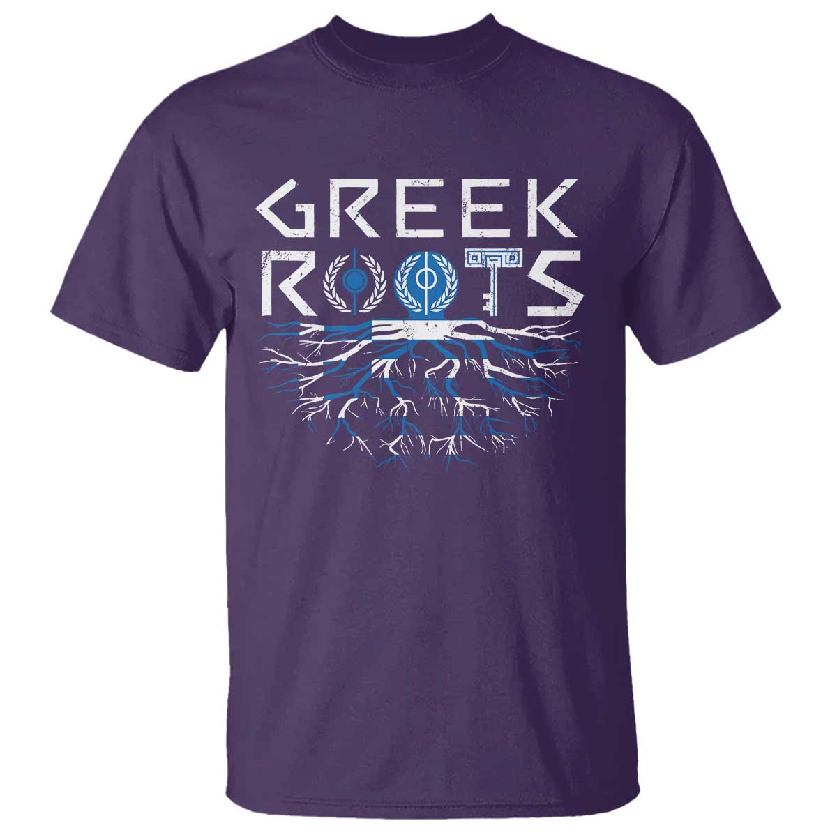 Greek Roots Pride T Shirt TS09 Purple Print Your Wear