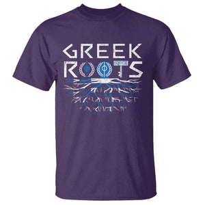 Greek Roots Pride T Shirt TS09 Purple Print Your Wear