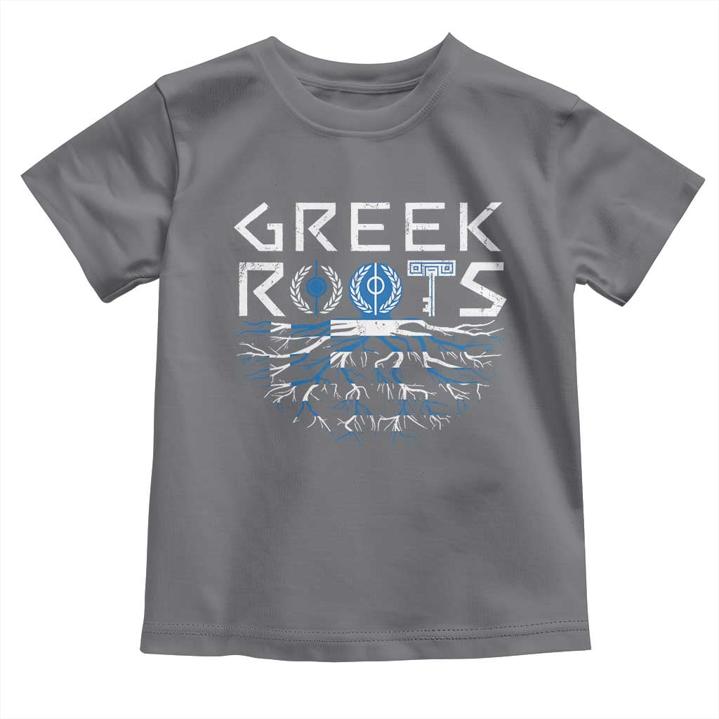 Greek Roots Pride Toddler T Shirt TS09 Charcoal Print Your Wear