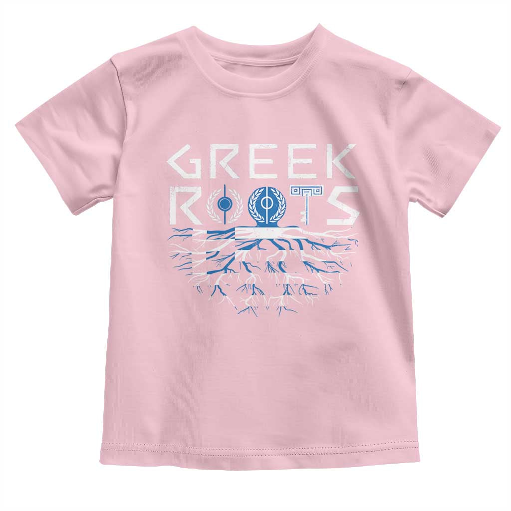 Greek Roots Pride Toddler T Shirt TS09 Light Pink Print Your Wear
