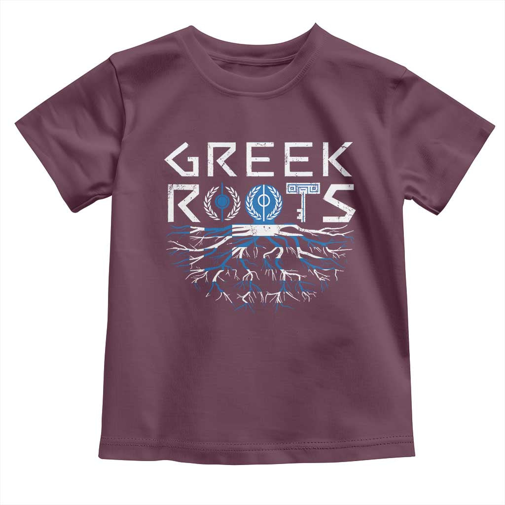 Greek Roots Pride Toddler T Shirt TS09 Maroon Print Your Wear