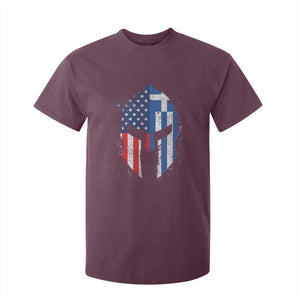 Greek American Pride T Shirt For Kid Greece Spartan Helmet TS09 Maroon Print Your Wear