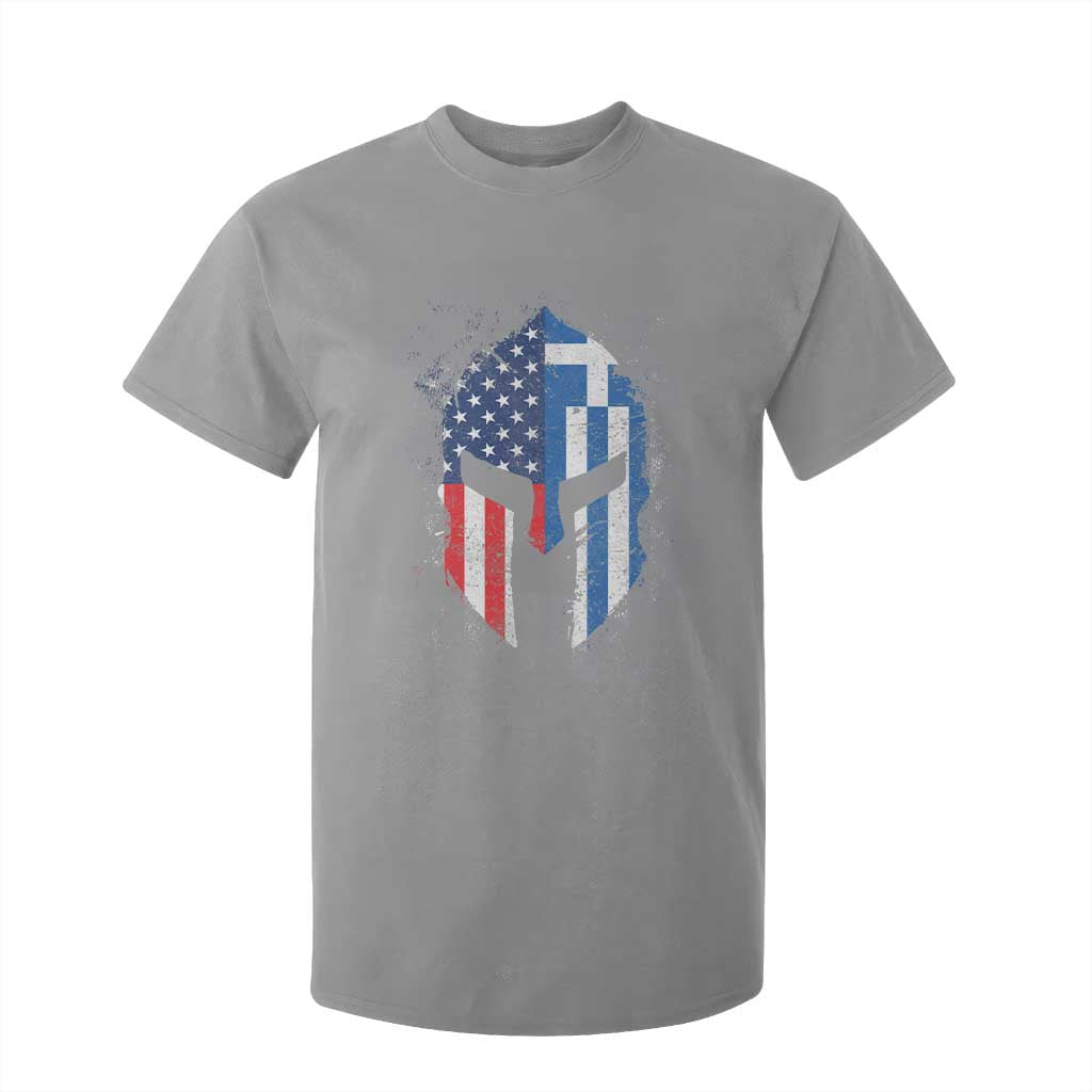 Greek American Pride T Shirt For Kid Greece Spartan Helmet TS09 Sport Gray Print Your Wear