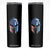 Greek American Pride Skinny Tumbler Greece Spartan Helmet TS09 Black Print Your Wear