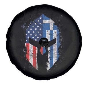 Greek American Pride Spare Tire Cover Greece Spartan Helmet TS09 Print Your Wear