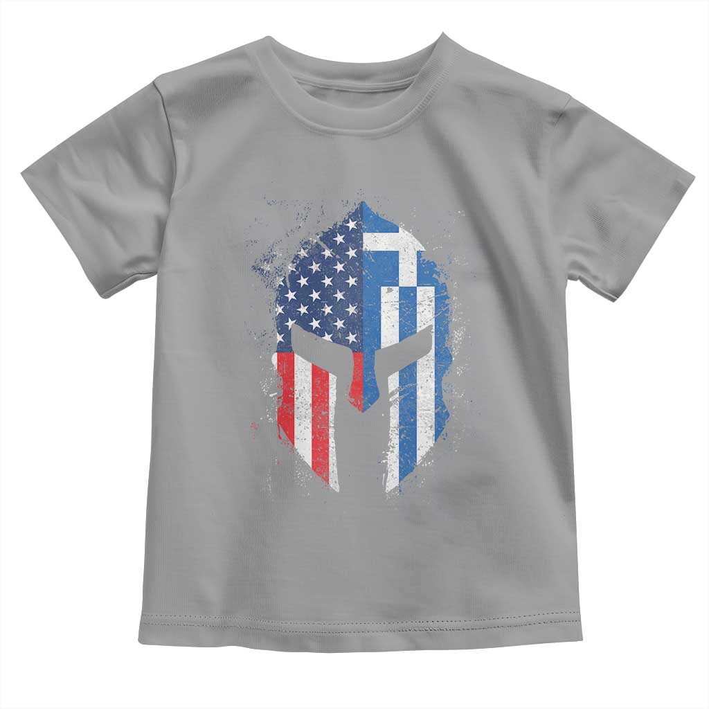 Greek American Pride Toddler T Shirt Greece Spartan Helmet TS09 Sport Gray Print Your Wear