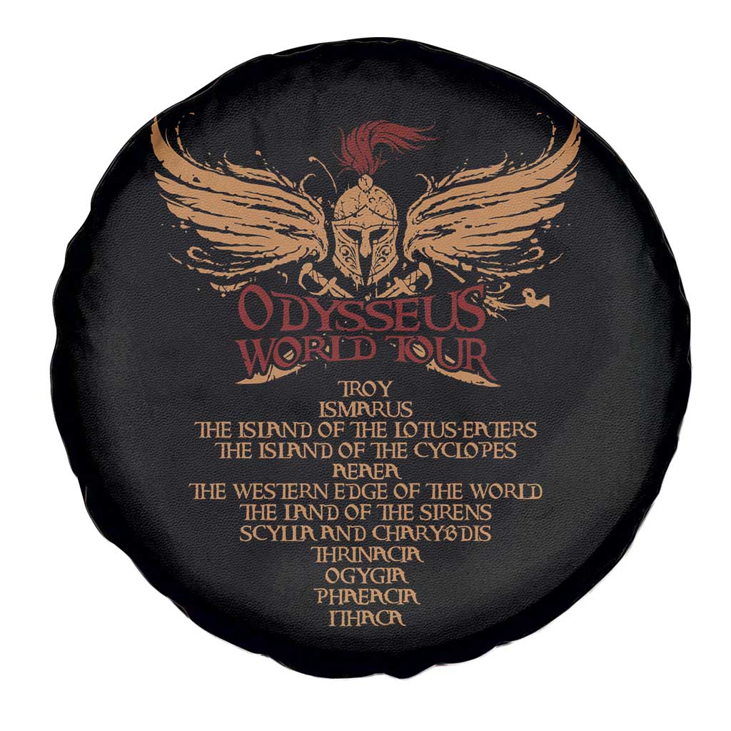 Odysseus World Tour Spare Tire Cover Ancient Greek Epic Mythlogy TS09 Print Your Wear