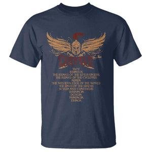 Odysseus World Tour T Shirt Ancient Greek Epic Mythlogy TS09 Navy Print Your Wear