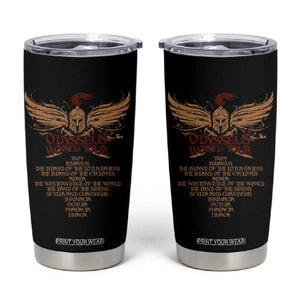 Odysseus World Tour Tumbler Cup Ancient Greek Epic Mythlogy TS09 Black Print Your Wear